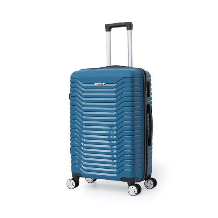 Troler Amber, model AM1008, 2 manere, 49x75x29cm, 95L, albastru