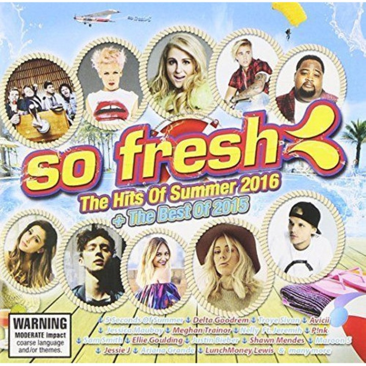 Разни изпълнители - So Fresh Хитовете на лятото на 2016 г. + Най-доброто от 2015 г. (1 CD)