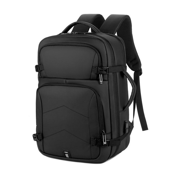 Rucsac laptop Amber, 15.6", 3 compartimente, 45x32x16cm, polyester, 23 litri