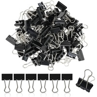 Set 40 clips metalice 0.75 inch, Super Viata, diverse utilizari, negru