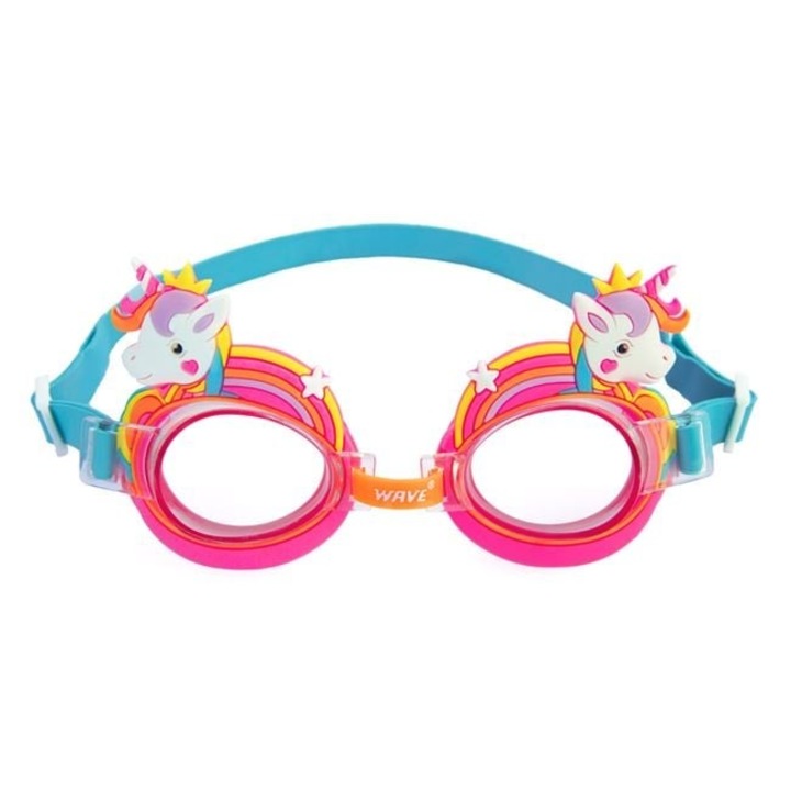Детски очила за плуване Розов Еднорог 3-6 години • Против замъгляване и регулируеми • Аксесоар за забавление и безопасност ANTBRO®