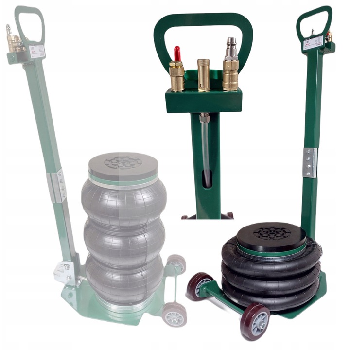 Elevator capacitate 3,5T, Stoner, Silver Tools S12071G, inaltime 150-400mm, cu manere reglabile si suport de cauciuc