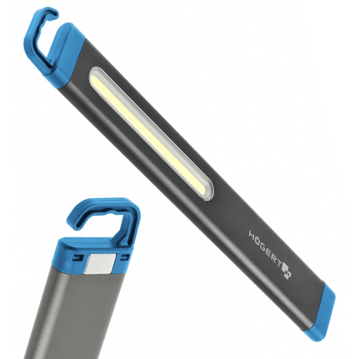Lampa de lucru, Hoegert, 360 lm, IPX4, acumulator 1800 mAh, USB-C