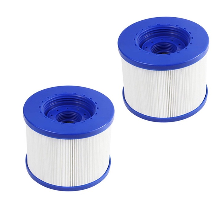 Filtru de apa pentru piscina din 2 piese, potrivit pentru element filtrant pentru piscine gonflabile cu apa termala, 10,5x8cm