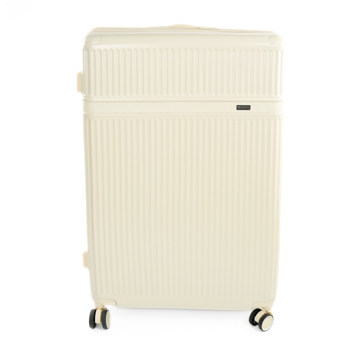 Troler mare Modeste, ABS, Bej, 50x75x30cm, 104 L