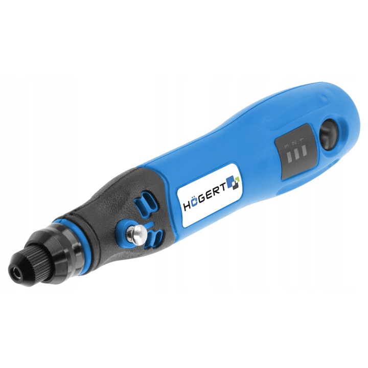 Mini slefuitor acoperit 3,6V, 10 accesorii, HOEGERT, 5000-15000 rpm