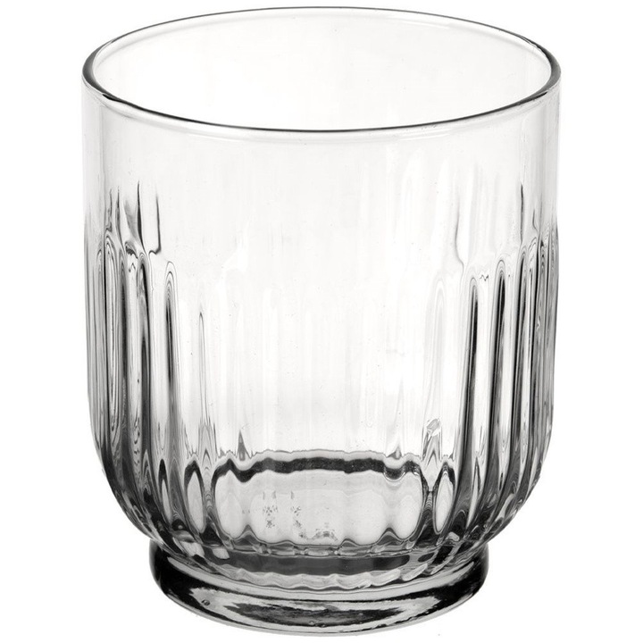 Vilde 6 db-os pohárkészlet 300ml italokhoz, vízhez, gyümölcsléhez, whiskyhez, alacsony