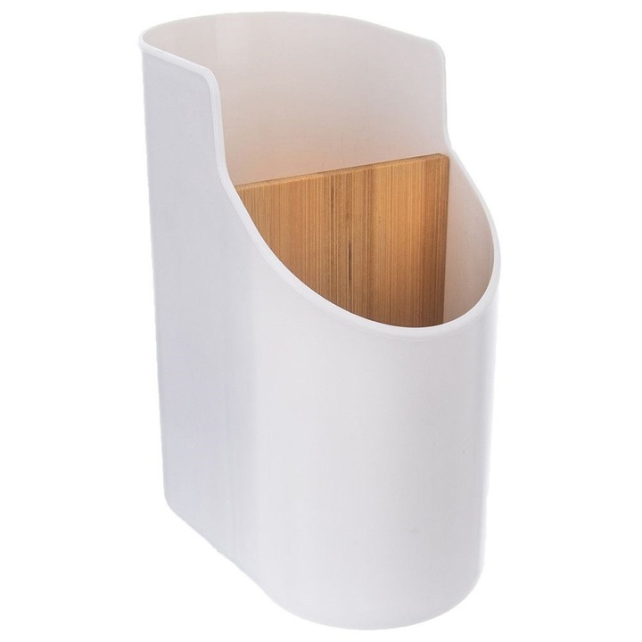 Evőeszköz szárító, Artemis, konyhai eszköz rendszerező, fehér, 17,5x14,5x8,5cm