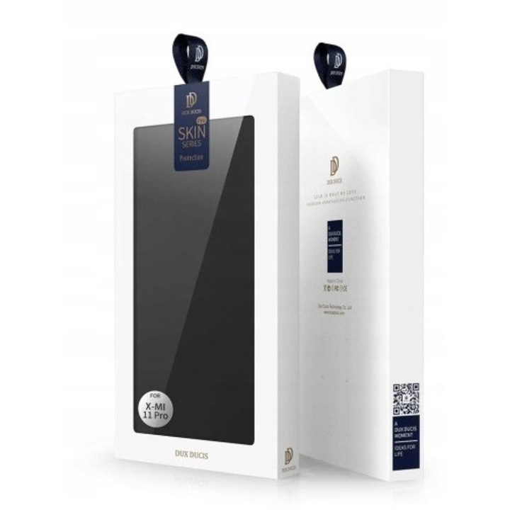 Husa telefon DuxDucis pentru Xiaomi Mi 11 Pro, neagra, cu slot pentru card, protectie suplimentara