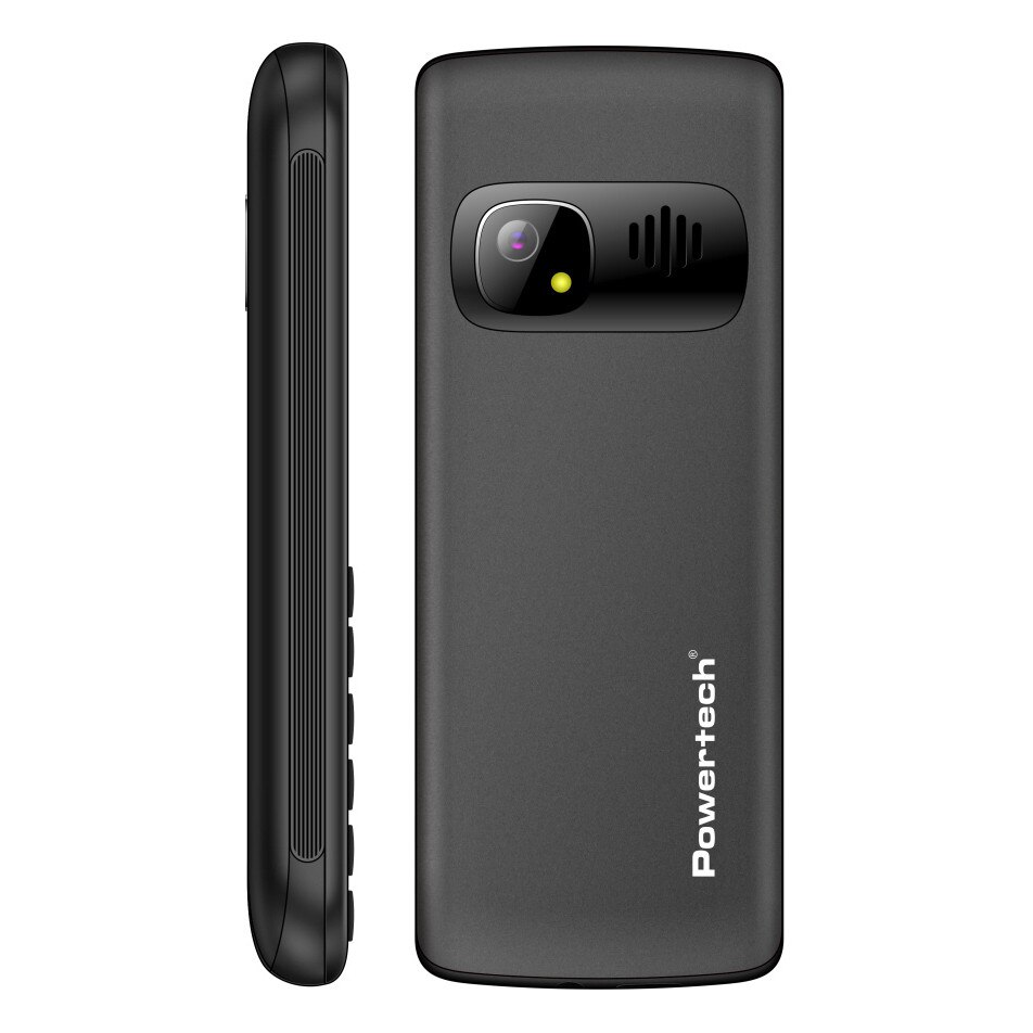 Telefon mobil POWERTECH Sentry 4G Bar, 2.4", dual SIM, cu camera foto, negru