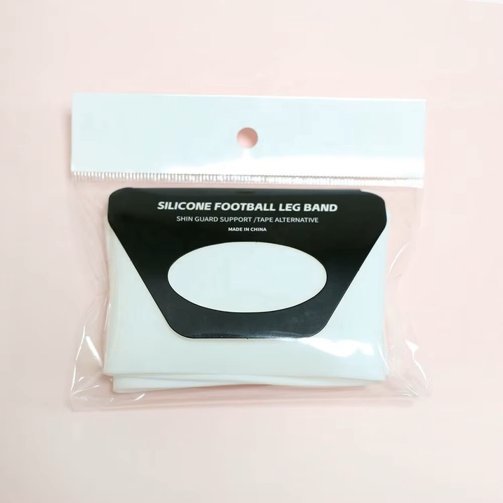 Szilikon bokavédő szalag szett, futball, fehér
