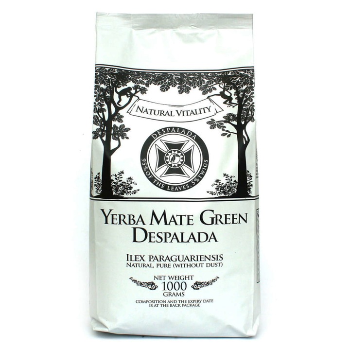 Yerba Mate zöld Despalada tea 1kg, Yerba Market, finom ízű, pormentes, zöld