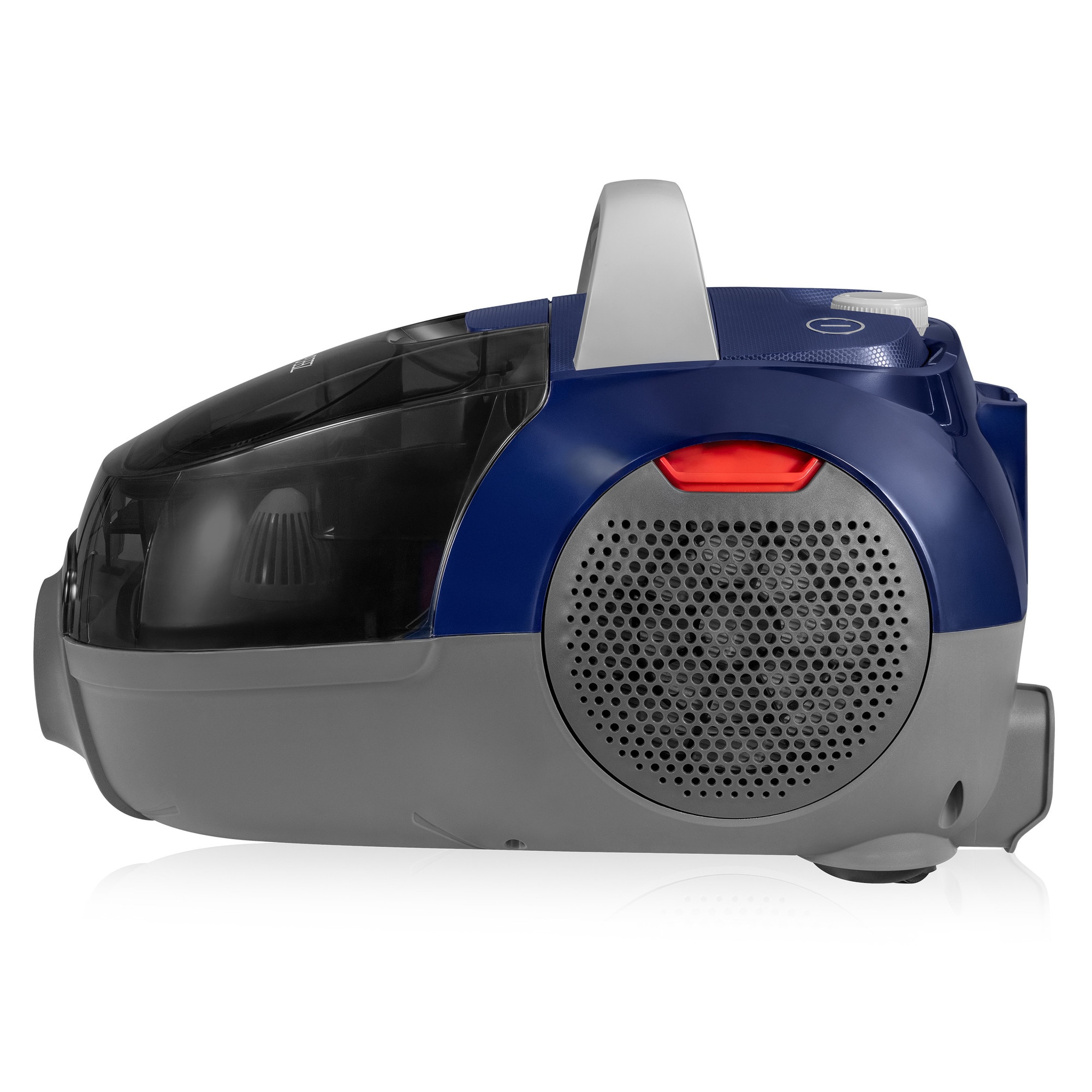Aspirator cu sac Zeegma Zonder Verre Flow, Linisti, Aprinde 4L, Reglarea puterii, 21 000 Pa, Gri / Bleumarin