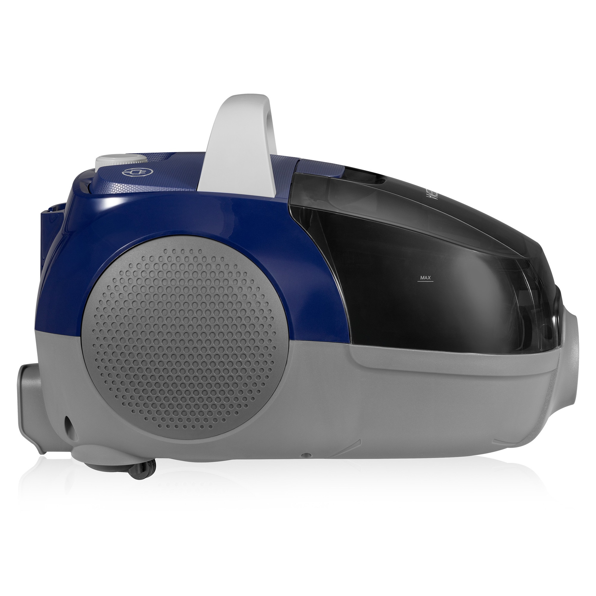 Aspirator cu sac Zeegma Zonder Verre Flow, Linisti, Aprinde 4L, Reglarea puterii, 21 000 Pa, Gri / Bleumarin