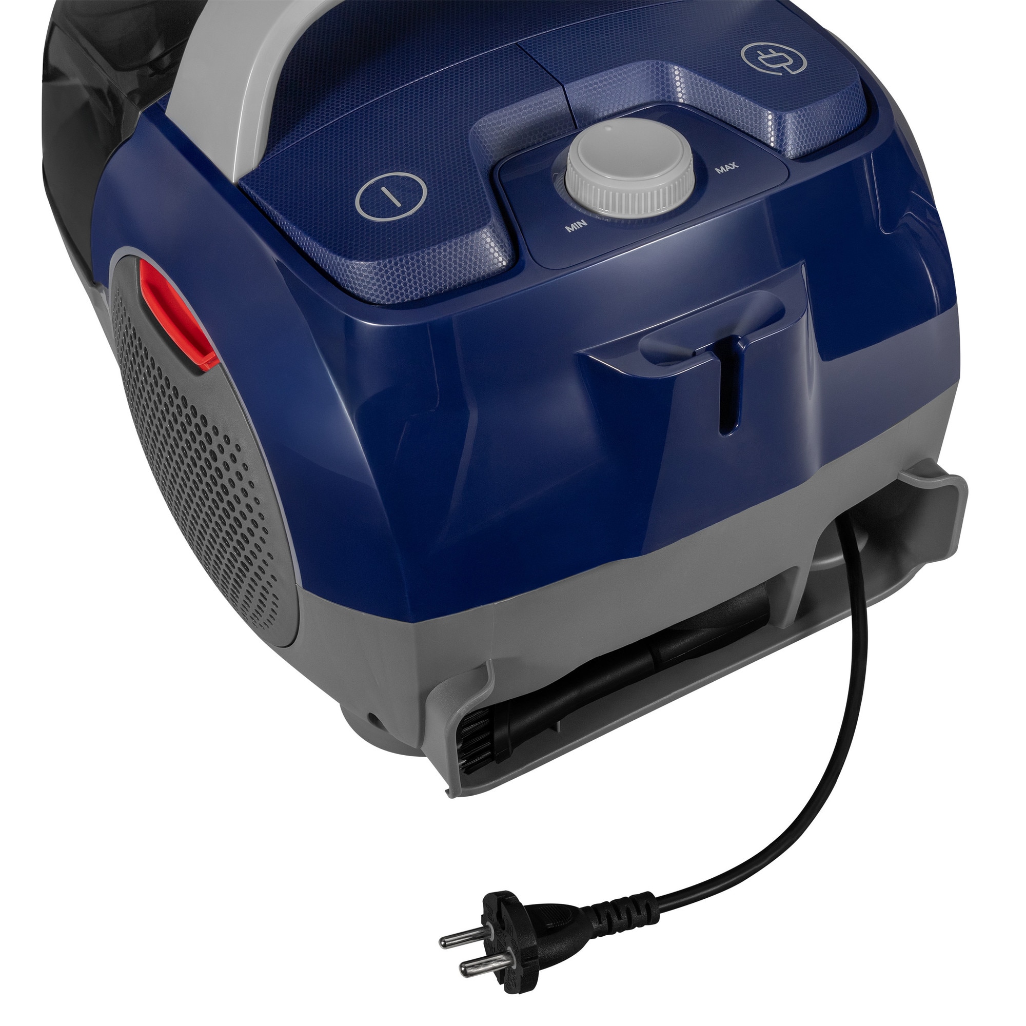Aspirator cu sac Zeegma Zonder Verre Flow, Linisti, Aprinde 4L, Reglarea puterii, 21 000 Pa, Gri / Bleumarin