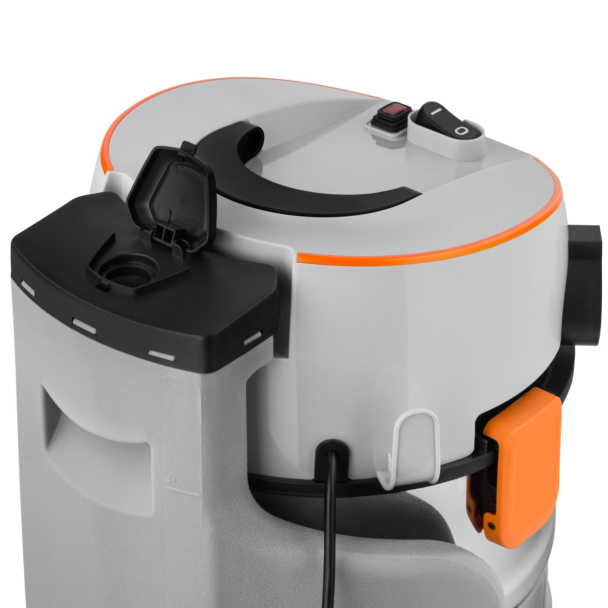 Aspirator de spalat umed uscat de palat tapiterii mochete si covoare Zeegma Zonder Aqua, 1400 W, 20L, uscat / umed, Gri