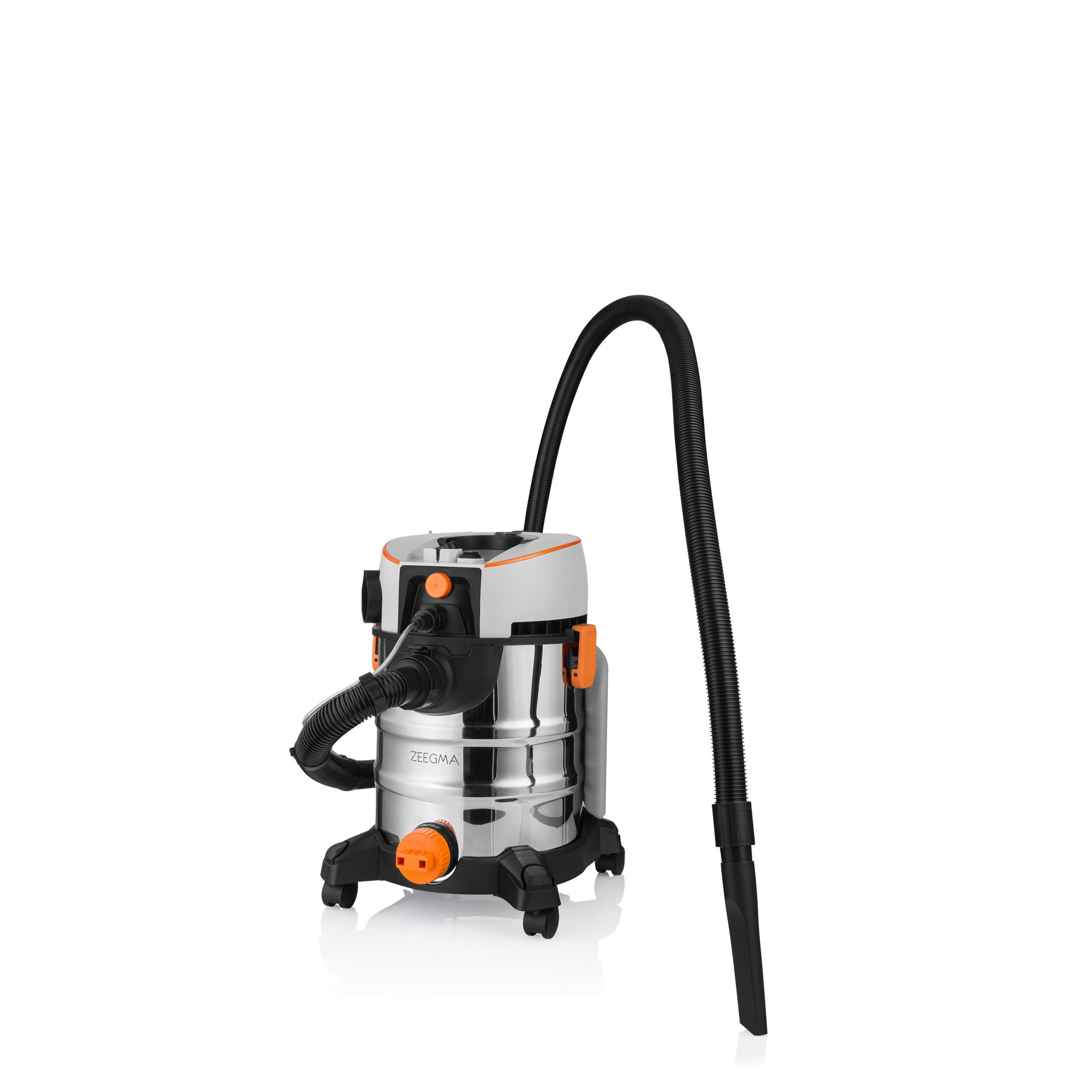 Aspirator de spalat umed uscat de palat tapiterii mochete si covoare Zeegma Zonder Aqua, 1400 W, 20L, uscat / umed, Gri