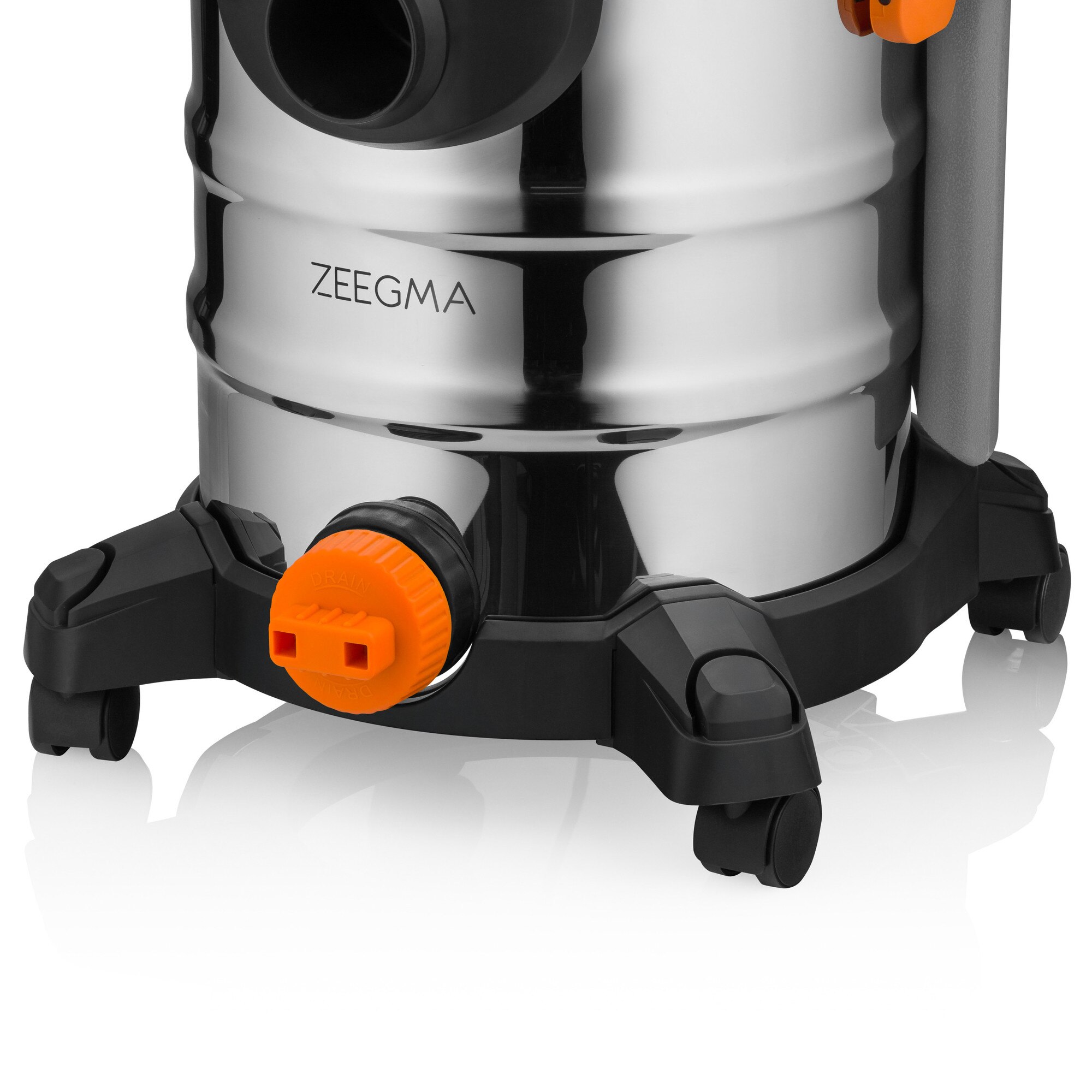 Aspirator de spalat umed uscat de palat tapiterii mochete si covoare Zeegma Zonder Aqua, 1400 W, 20L, uscat / umed, Gri