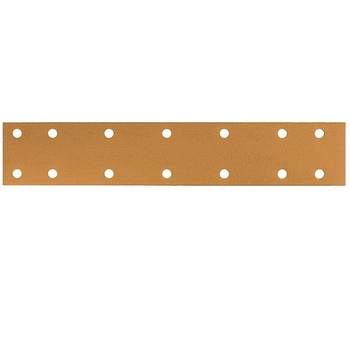 Set 10 buc fasii abrazive DEERFOS CA331 GOLD 70x420 mm 14 gauri granulatie 240, prindere arici (cu scai, velcro) Set 10 buc fasii abrazive DEERFOS CA331 GOLD 70x420 mm 14 gauri granulatie 240, prindere arici (cu scai, velcro)