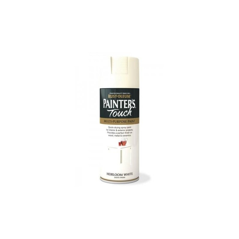 Vopsea Spray Painter’s Touch Satin Heirloom White 400ml, Heirloom White Satin