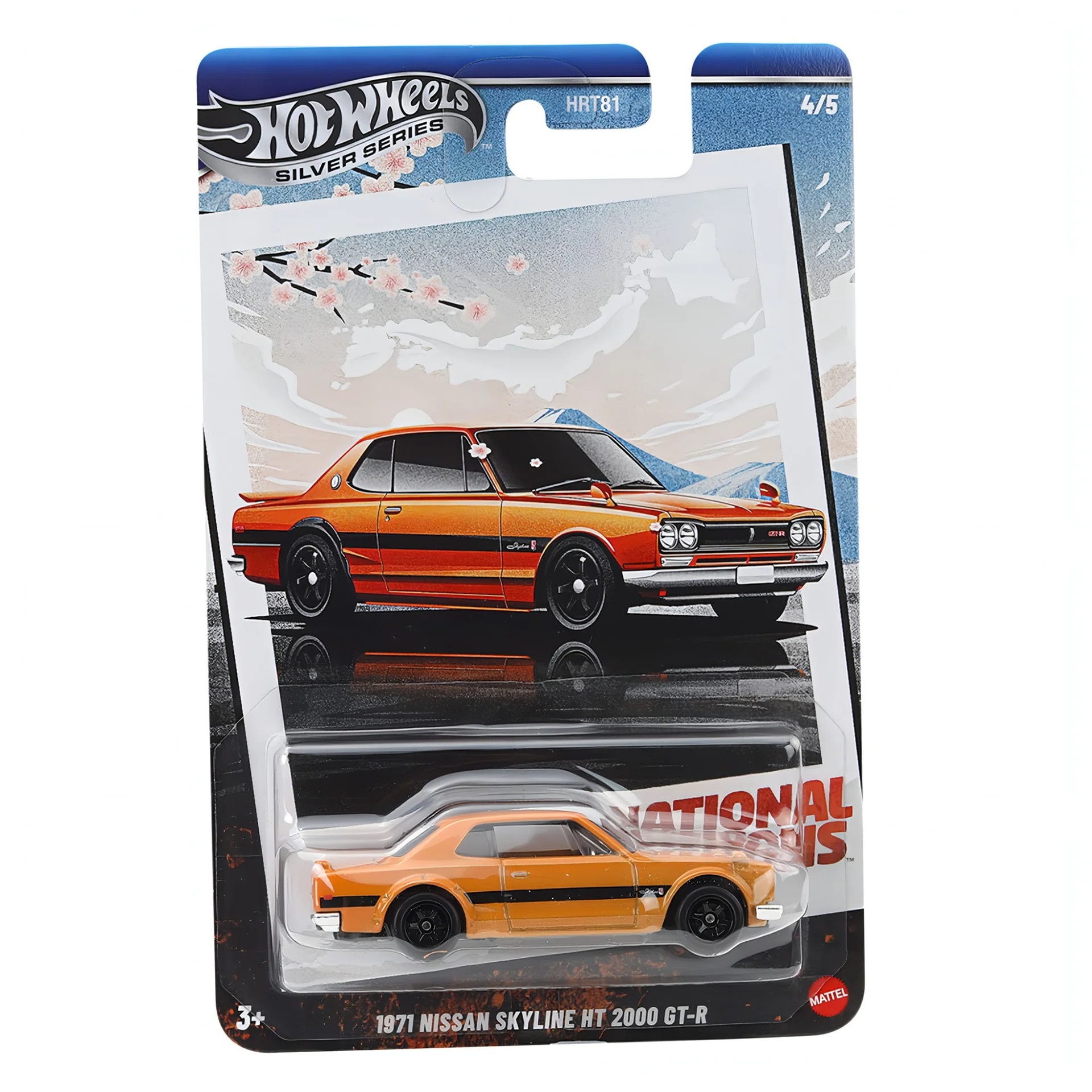 Masinuta din metal Hot Wheels Silver, National Icons, 1971 Nissan