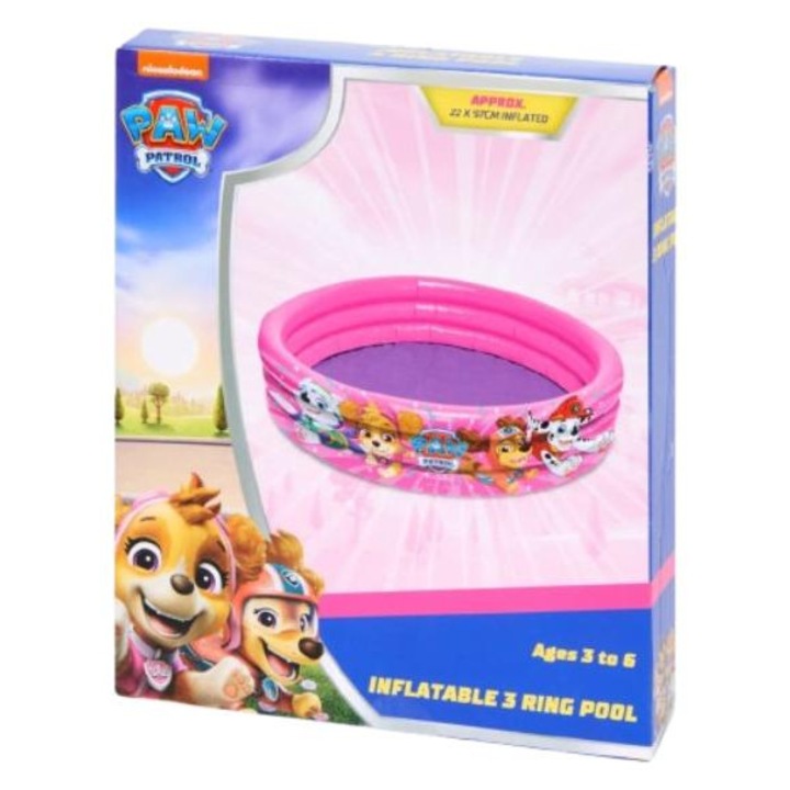 Надуваем басейн, 22x97 см, 3-6 години, Пес Патрул, Розов