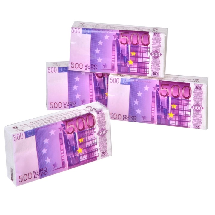 Servetele de buzunar 500€ - 4buc