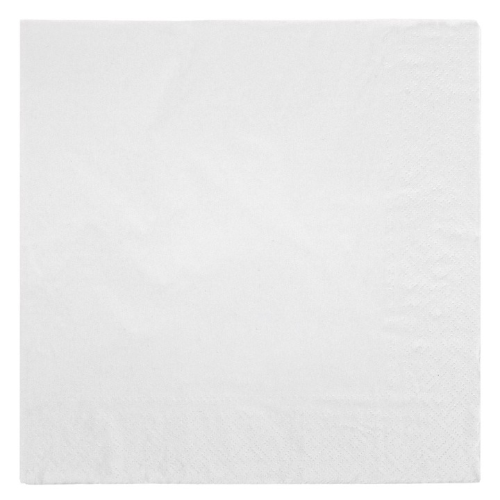 Servetele de masa de lux cu 2 straturi albe 40x40cm - 100buc