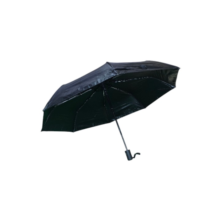 Umbrela automata neagra cu husa, rezistenta la vant, compacta