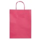 Sacosa kraft fucsia pentru cadou 26x11x35cm