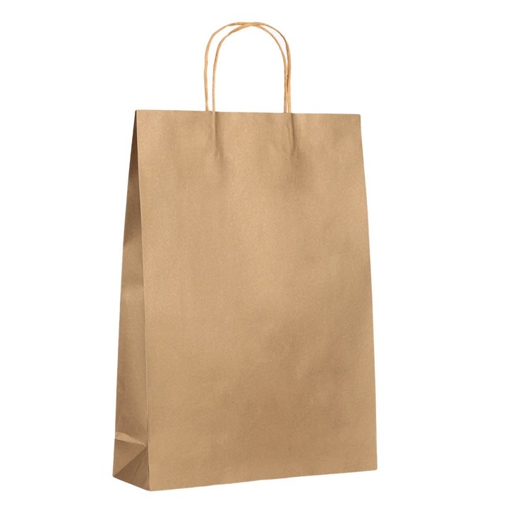 Punga cadou kraft aurie 33x10x46cm