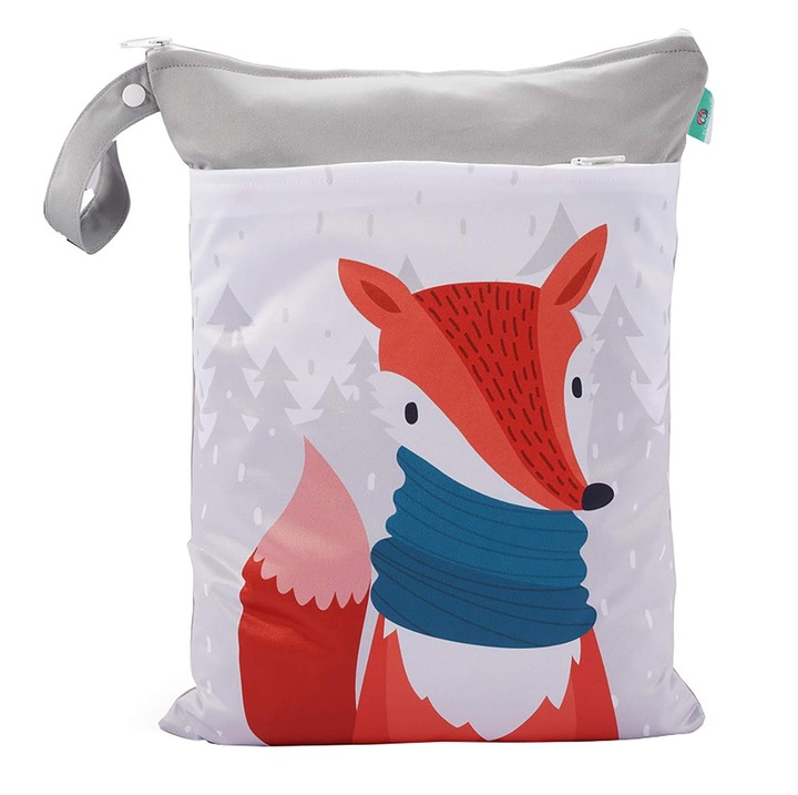 Geanta pentru scutece, MunDeir, capacitate mare, impermeabila, 30x40cm