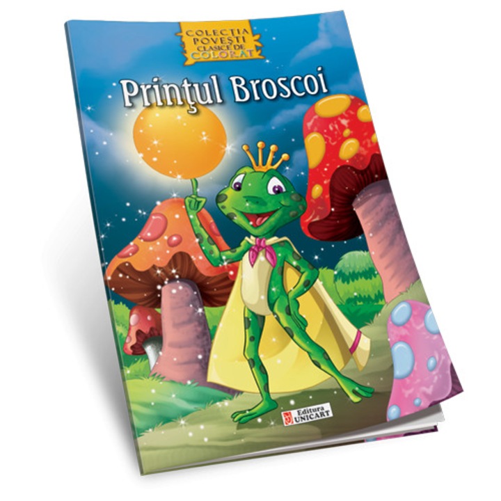 Printul Broscoi - carte de colorat A4