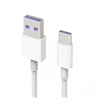 Cablu De Date, Huawei HL-1289, TYPE-C 3.1, Alb Cablu De Date, Huawei HL-1289, TYPE-C 3.1, Alb