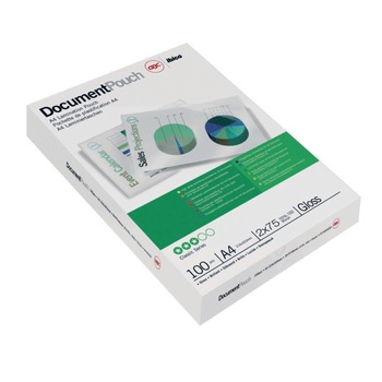 Folie laminare GBC A4, 75 microni, 100/top Folie laminare GBC A4, 75 microni, 100/top