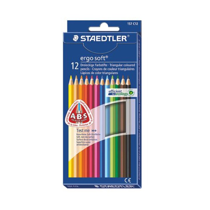Комплект 12 цветни моливи, Staedtler, Многоцветни