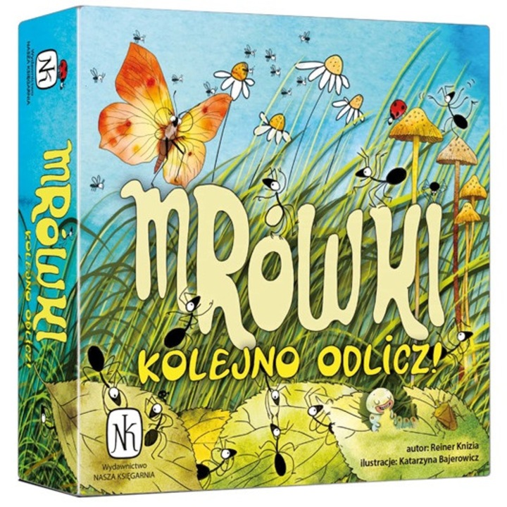 Társasjáték Mrowki - Kolejno odlicz!, az egész családnak, számtanulás támogatása