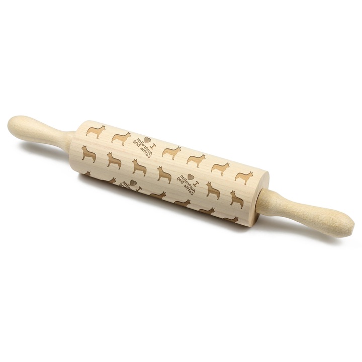 Sucitoare din lemn Art-Dog, cu model de caine, personalizabil, 5,8x20x40cm
