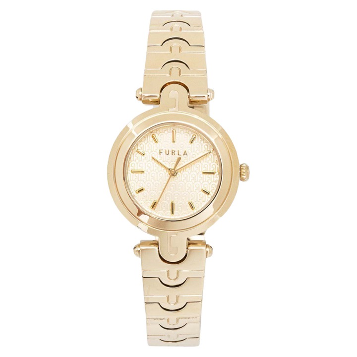 Ceas dama Furla WW00050018L2, galben, 27x6mm, otel inoxidabil, rezistent la apa 50m