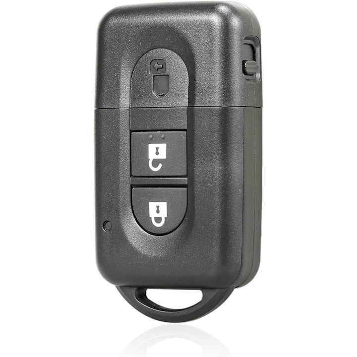 Carcasa Cheie Auto Techstar cu 2 Butoane, Compatibila Nissan Qashqai, Note, X-Trail, Micra, NV200, Tiida – cu lama netaiata