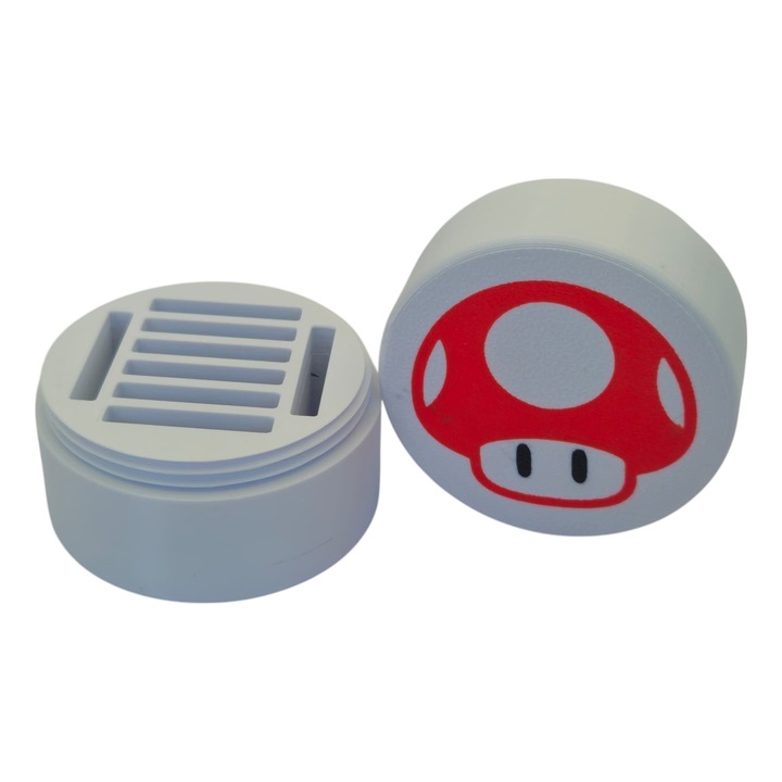 8 Nintendo játékkapszula tartó, többszínű, 5 cm x 5 cm x 3,5 cm