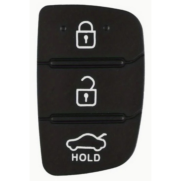 Membrana Cauciuc Cheie Auto, Techstar, 3 Butoane – Compatibila Hyundai, Kia – Pad pentru Telecomanda, Inlocuire Tastatura Cheie