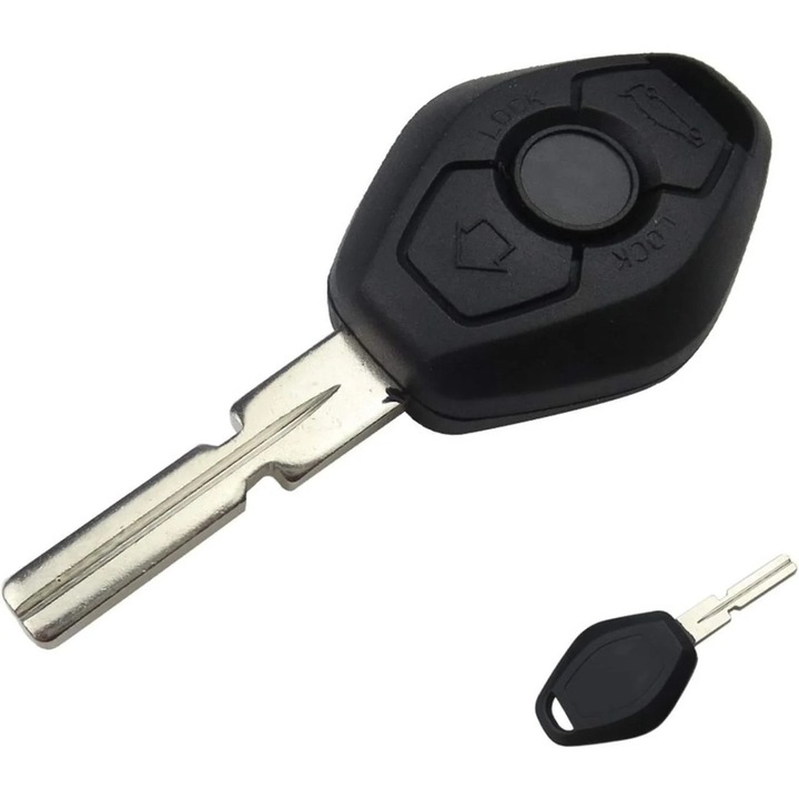 Carcasa cheie auto Techstar cu 3 butoane si lama 4 piste pentru BMW – compatibila E46, E39, E60, X3, X5