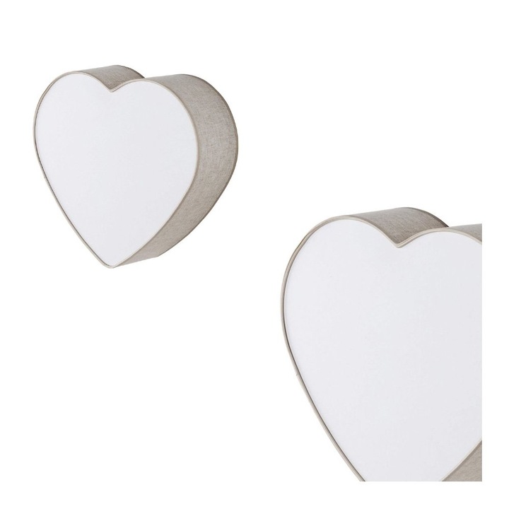 Lampa plafoniera pentru copii, TK Lighting, HEART, 2 surse de lumina, bej, 42x13.5x38.5cm