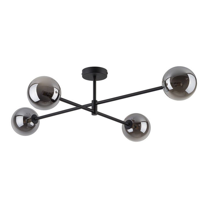 Таванна лампа TK Lighting, SARIUS 6235, Черна, Метална