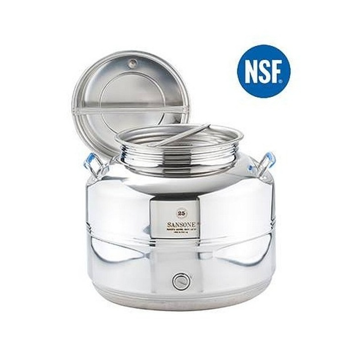 Recipient pentru ulei de vin SANSONE, inox, 20l