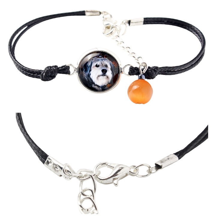 Fotóval személyre szabott karkötő, Art-Dog, 16-18,5 cm, hipoallergén fém, ajándékdoboz