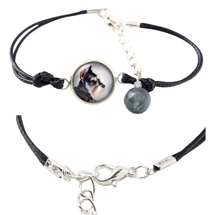 Fotóval személyre szabott karkötő, Art-Dog, 16-18,5 cm, ezüst, ajándékdobozban