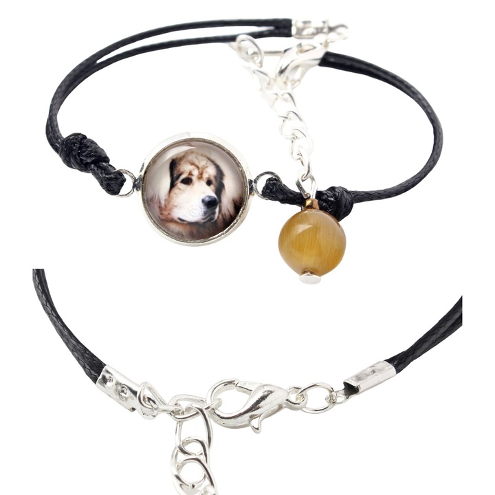 Fotóval személyre szabott karkötő, Art-Dog, 16-18,5 cm, hipoallergén fém, díszdoboz