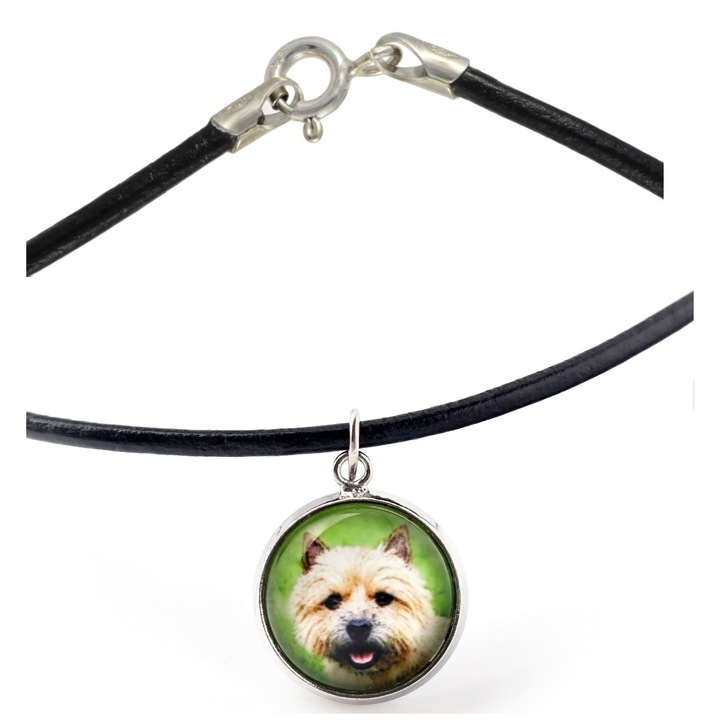 Személyre szabott nyaklánc fényképpel, Art-Dog, ezüst/fekete